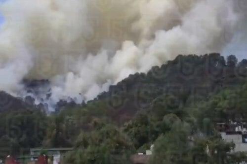 Video: Incendio forestal en Valle de Bravo moviliza cuerpos de emergencia